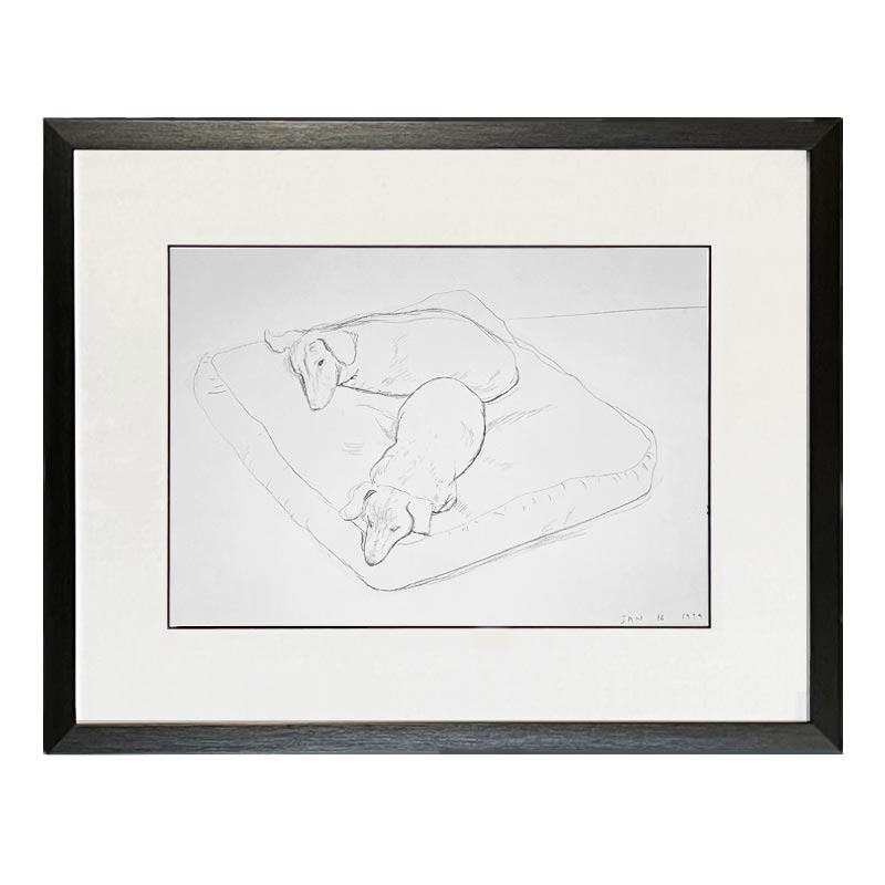 Stanley and Boodge, 16 Jan, 1994- framed (November image from 1995 calendar)