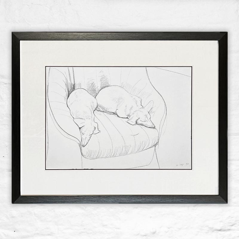 Stanley and Boodge, 23rd September 1993 - framed (from 1995 calendar)