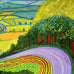Garrowby Hill poster by David Hockney