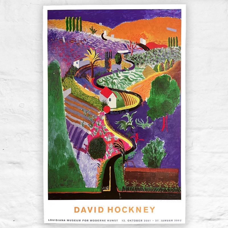 Nichols Canyon poster by David Hockney