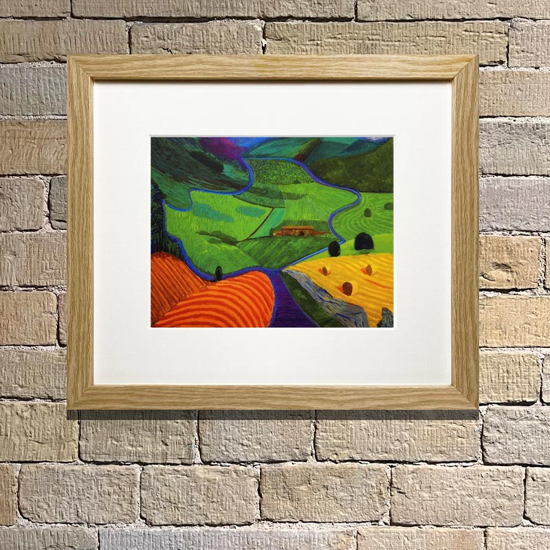 North Yorkshire (Mini Framed) by David Hockney