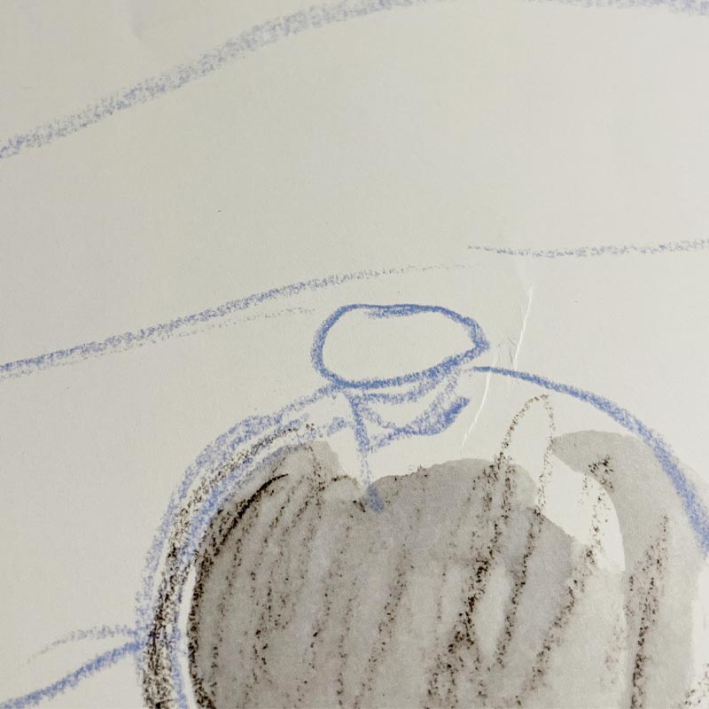 Self Portrait in Bathroom Mirror poster by David Hockney (Painting on Paper, Annely Juda Fine Art, London, 2003)