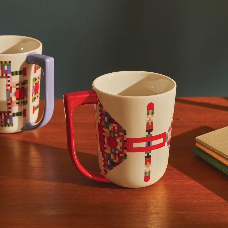 Holyhedrics Mug in Red by Alessi, des. Elena Salmistraro