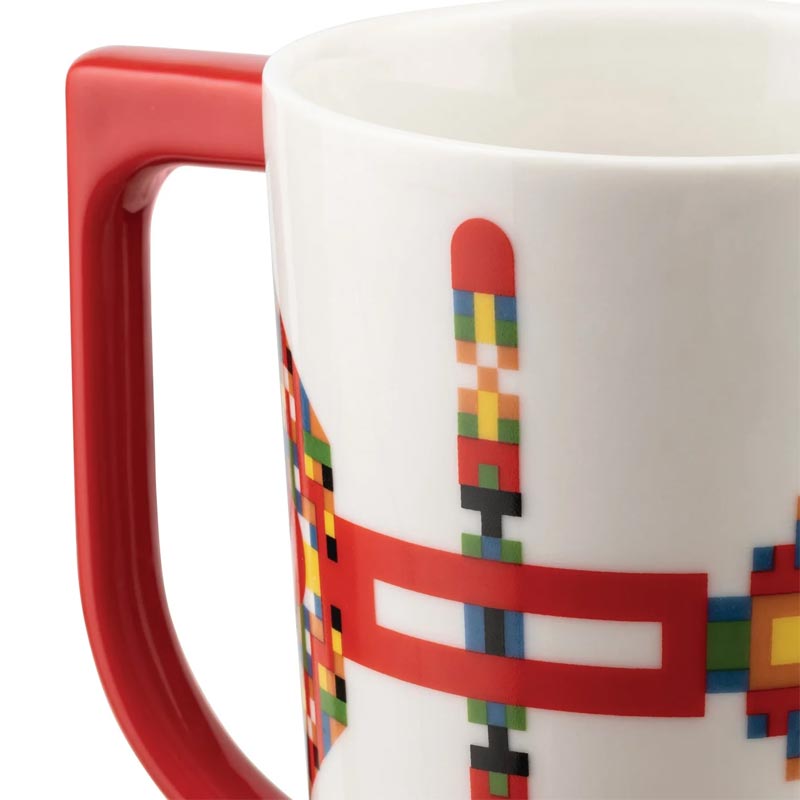 Holyhedrics Mug in Red by Alessi, des. Elena Salmistraro