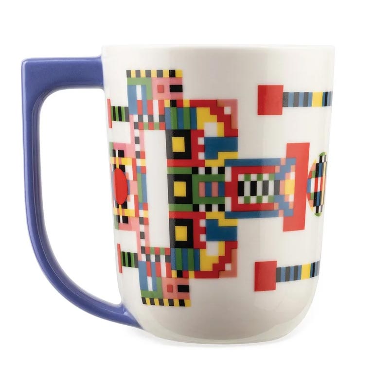 Holyhedrics Mug in Blue by Alessi des. Elena Salmistraro