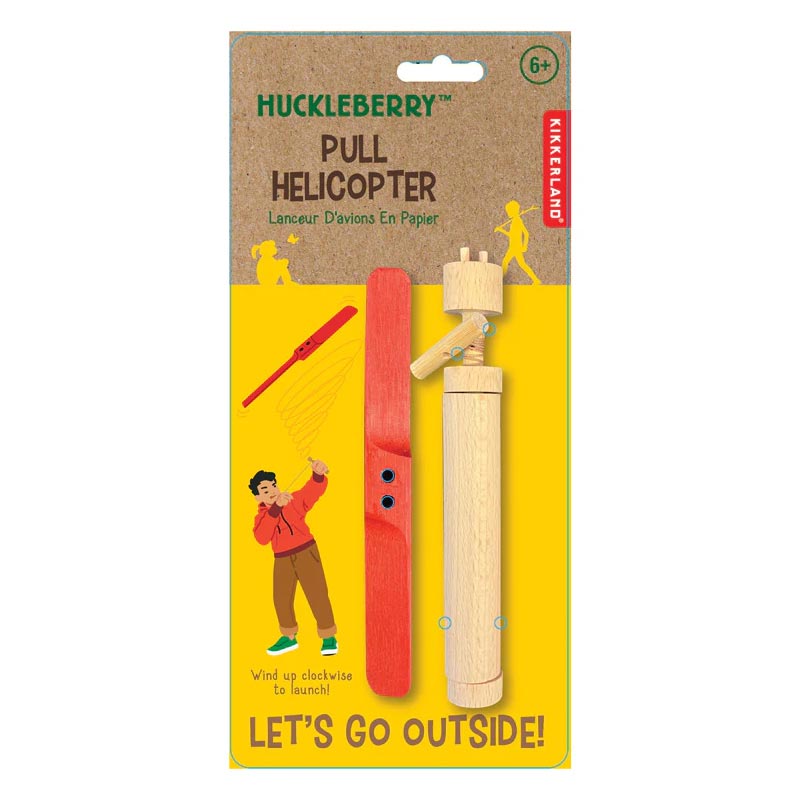 Huckleberry Pull Helicopter by Kikkerland