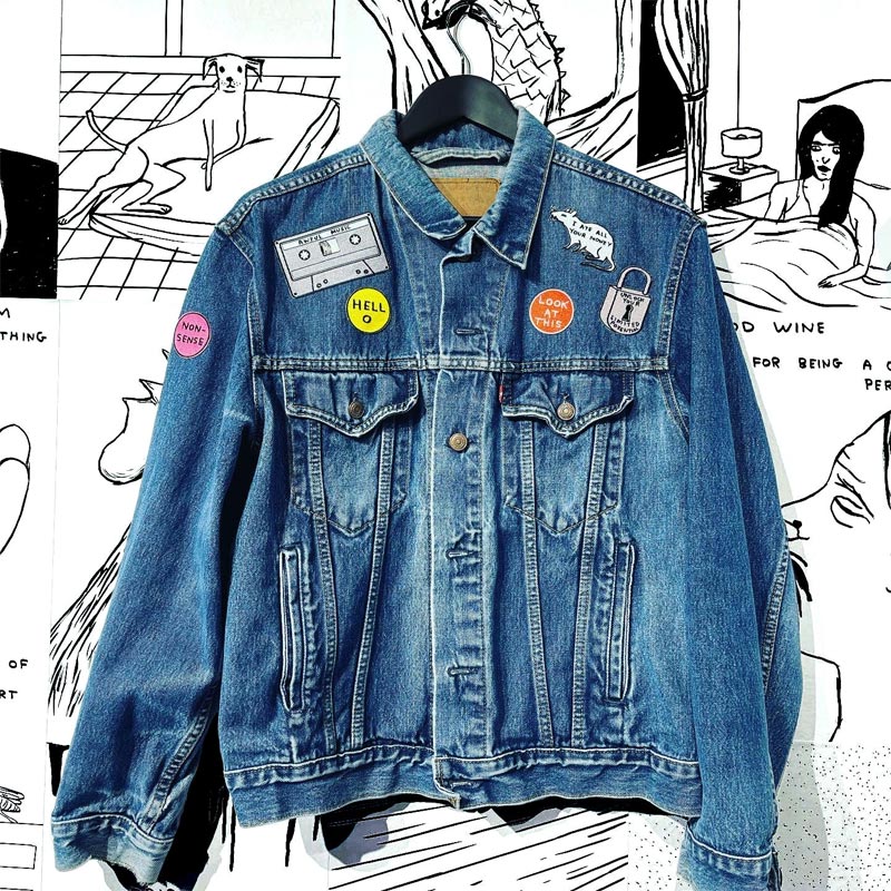 I Ate All Your Money - fabric patch by David Shrigley