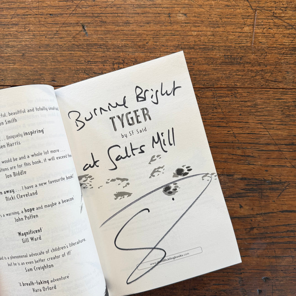 Tyger by SF Said - Signed Paperback