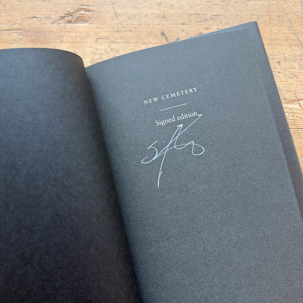 New Cemetery by Simon Armitage - signed 1st edition hardback, exclusive indie edition