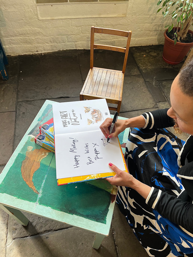 Make Art with Nature by Pippa Pixley - signed hardback