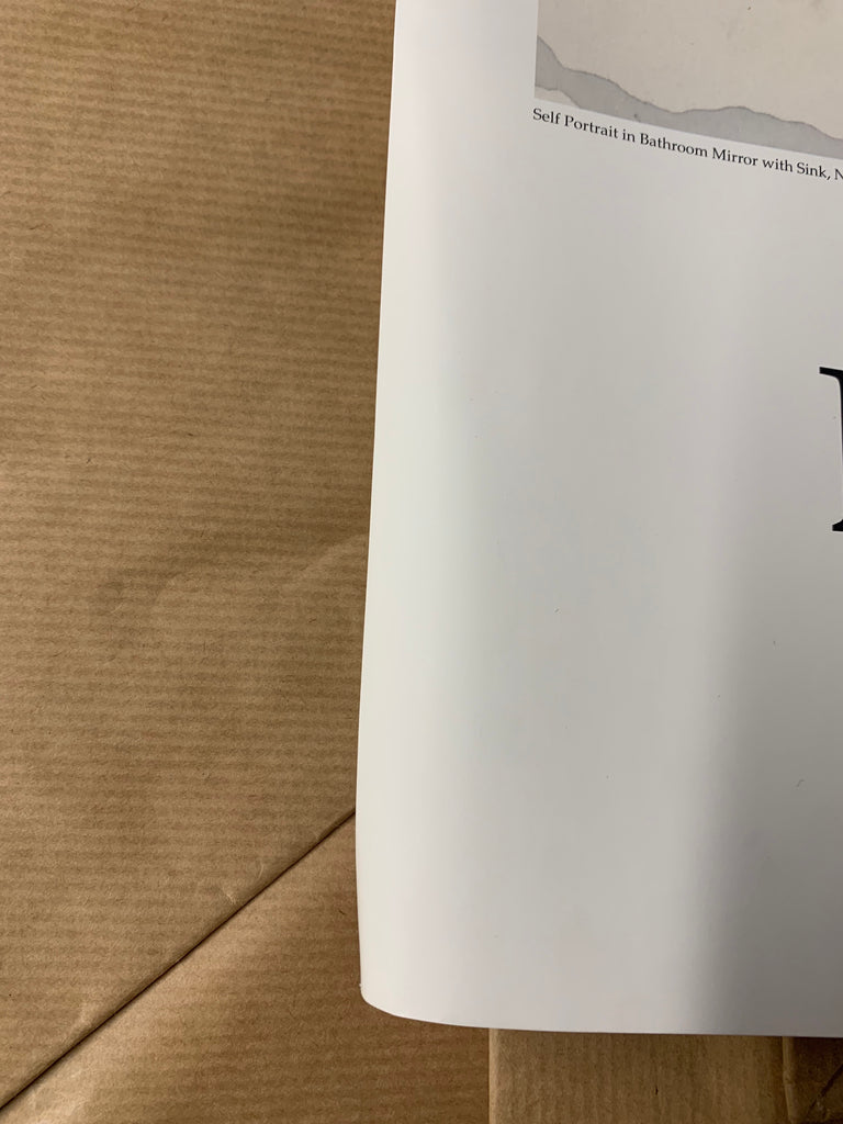 Self Portrait in Bathroom Mirror poster by David Hockney (Painting on Paper, Annely Juda Fine Art, London, 2003)