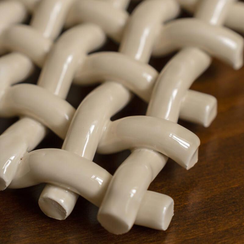 Interlace No.1 - Cream - Another Art Project, for The Poster Club