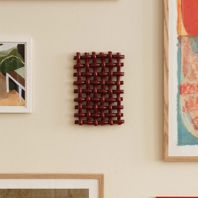 Interlace No.3 - Bordeaux - Another Art Project, for The Poster Club