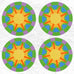 Irawo Round Placemats - set of 4 - des. Yinka Ilori