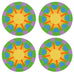 Irawo Round Placemats - set of 4 - des. Yinka Ilori