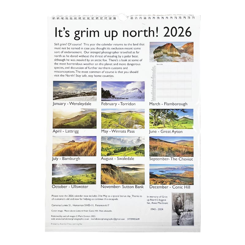 It's Grim up North 2026 Wall Calendar