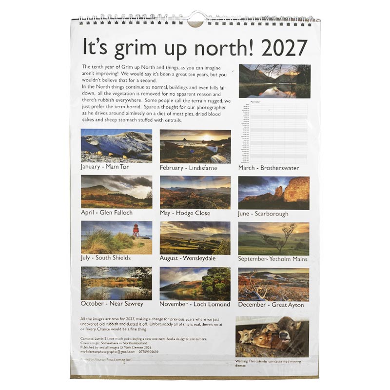 It's Grim up North! 2027 wall calendar