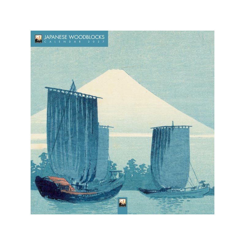 Japanese Woodblocks 2027 Wall Calendar