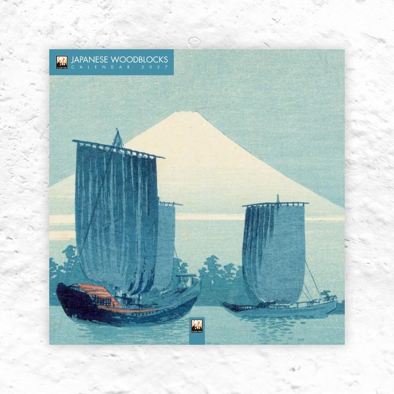Japanese Woodblocks 2027 Wall Calendar