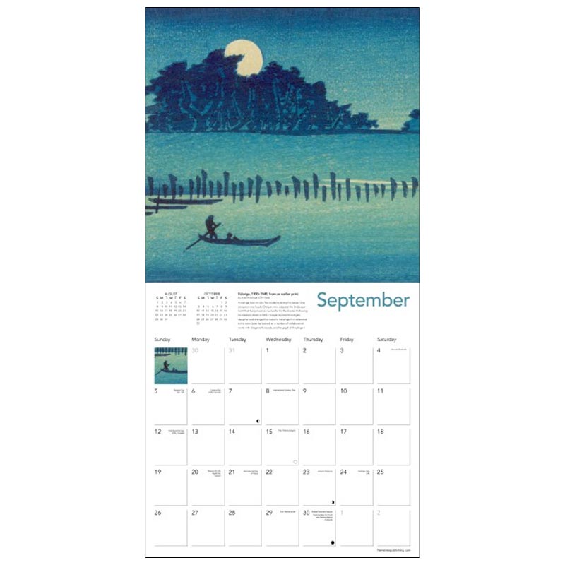 Japanese Woodblocks 2027 Wall Calendar