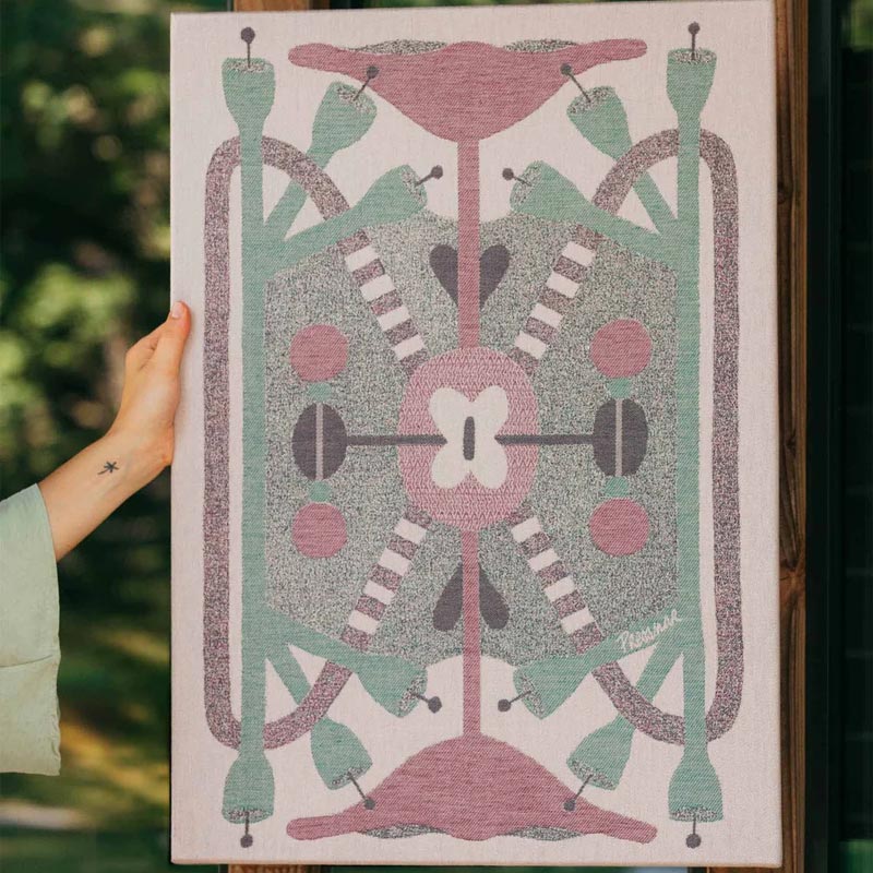A Garden Seen from the Sky (Jardin) Tea Towel, by Tissage Moutet