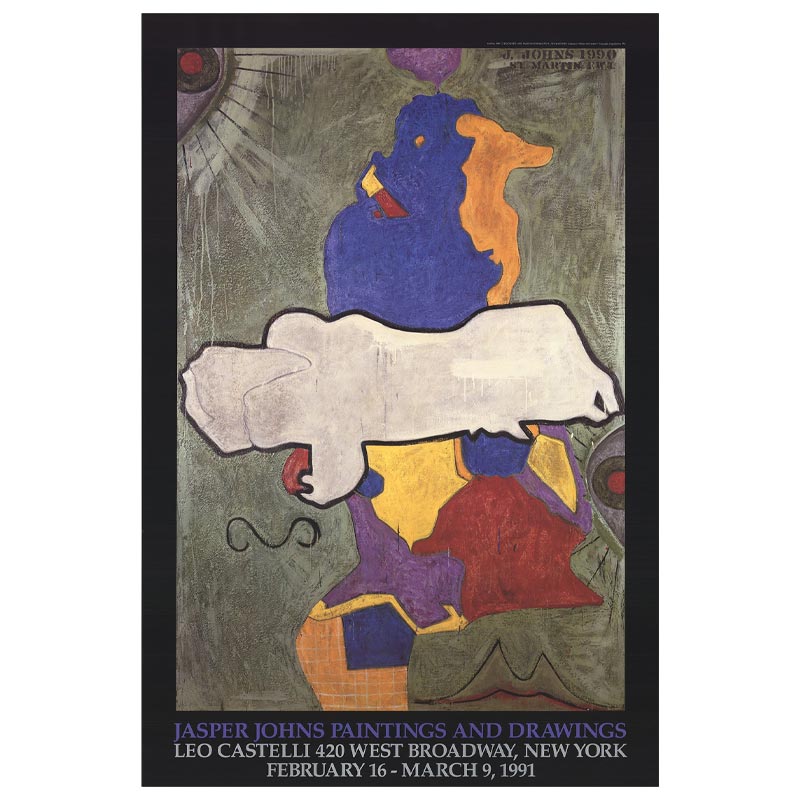 Green Angel poster by Jasper Johns