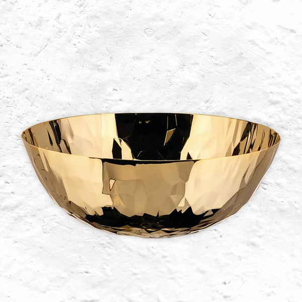Joy n.11 Gold Round basket, des. Claudia Raimondo for Alessi