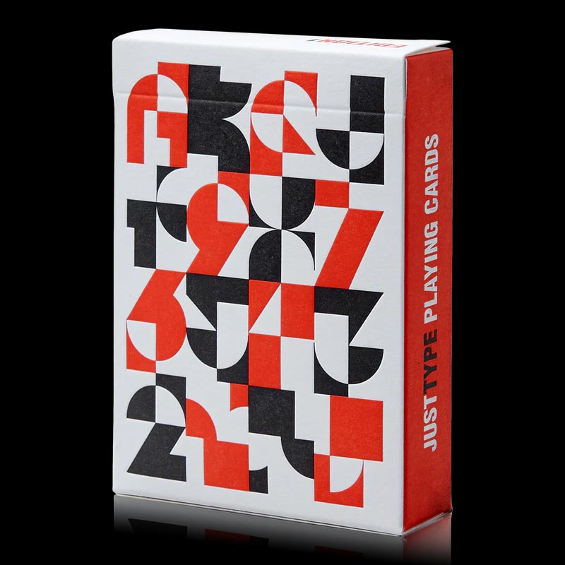 Just Type Playing Cards des. Paula Scher for Art of Play