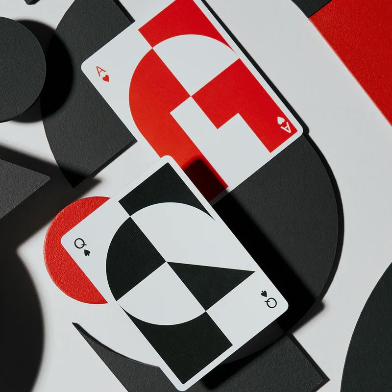 Just Type Playing Cards des. Paula Scher for Art of Play