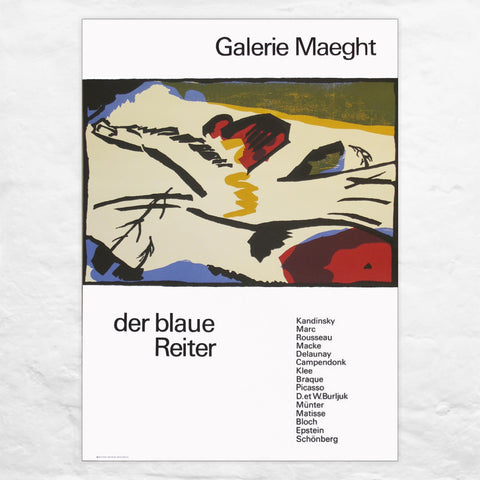 Der Blaue Reiter (The Blue Rider) poster by Wassily Kandinsky