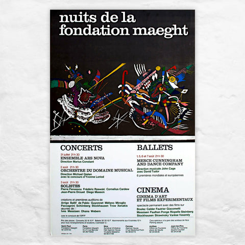 Nuits de la Fondation poster by Wassily Kandinksy