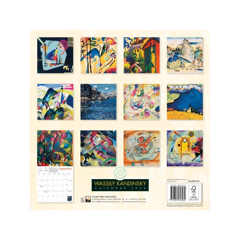 Wassily Kandinsky 2026 Wall Calendar
