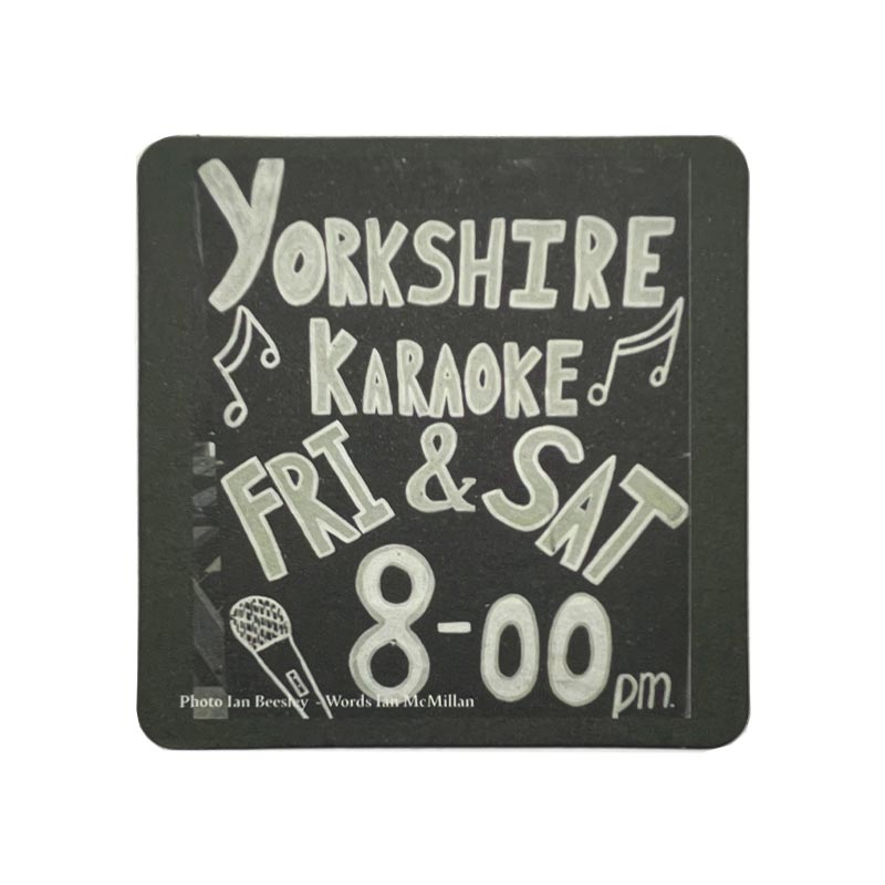 Sup Up & Away Set of 6 Beermats by Ian Beesley and Ian McMillan - exclusive