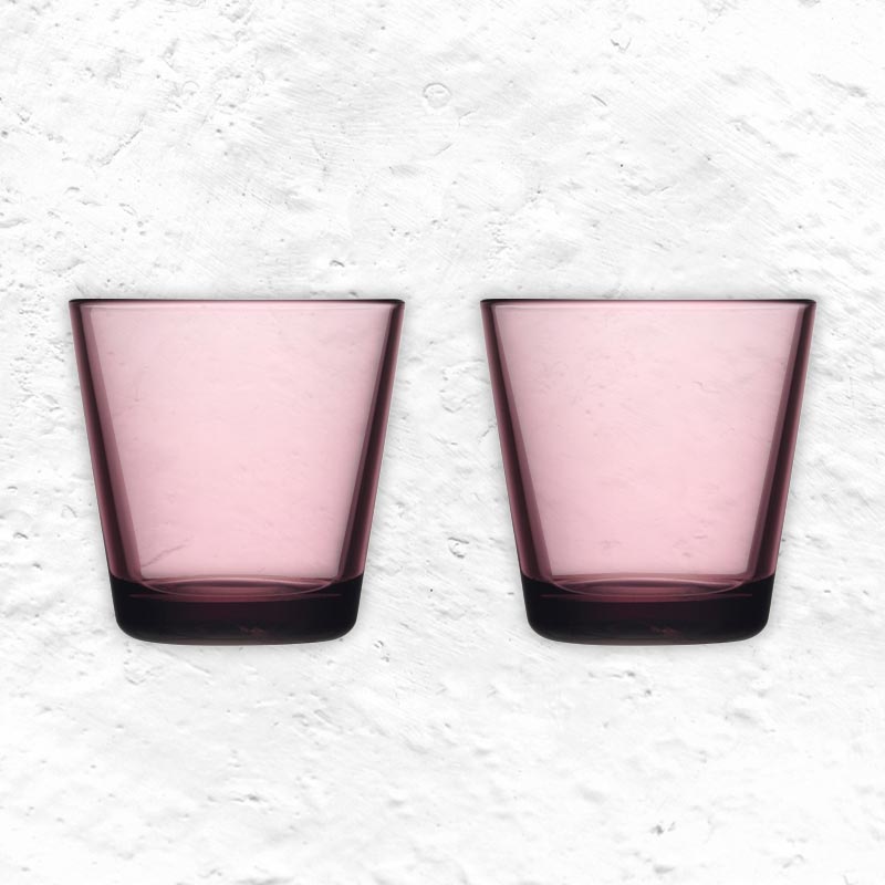 Set of 2 Kartio tumblers - 21cl, calluna - des. Kaj Franck, made by Iittala
