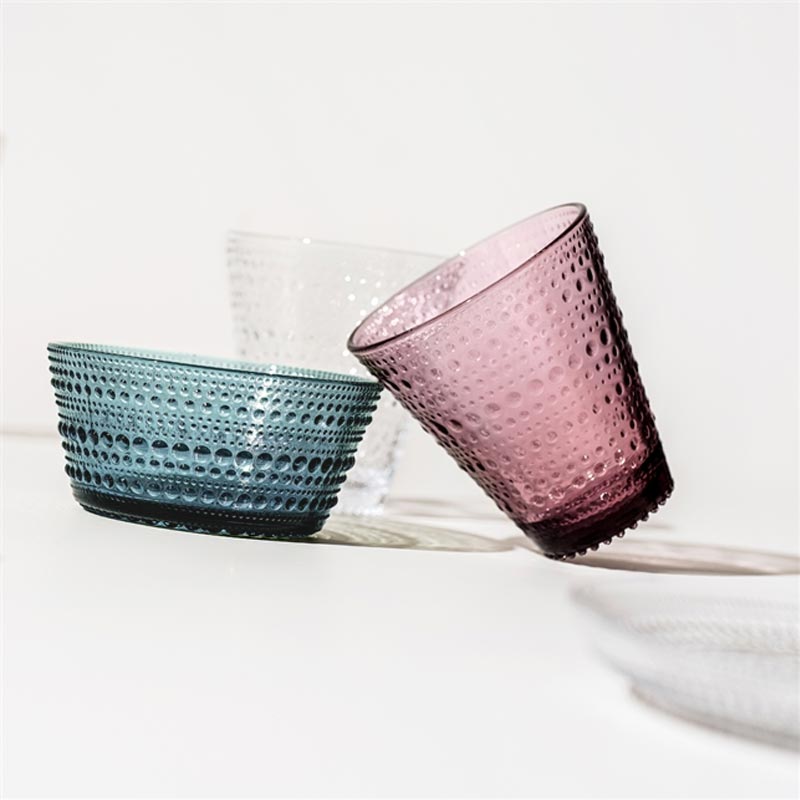 Kastehelmi Bowl - Sea Blue, 23cl - des. Oiva Toikka, made by Iittala