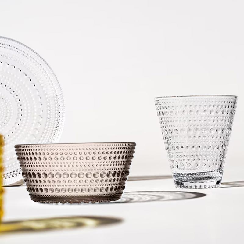 Kastehelmi bowl - linen, 23cl - des. Oiva Toikka, made by Iittala
