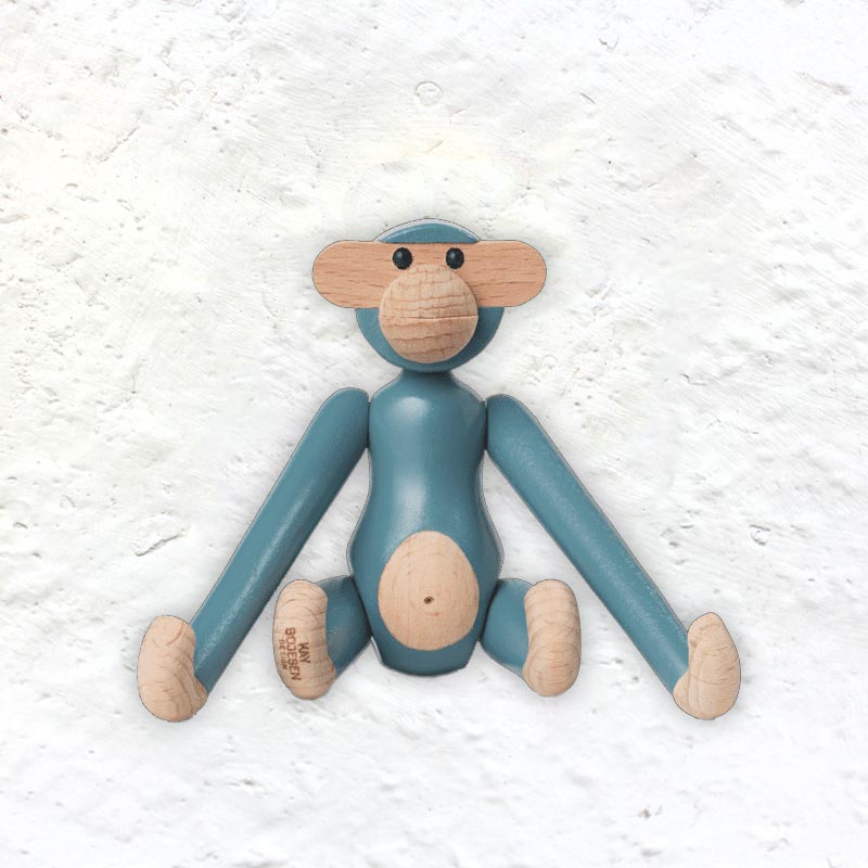 Kay Bojesen Monkey - mini, vintage blue