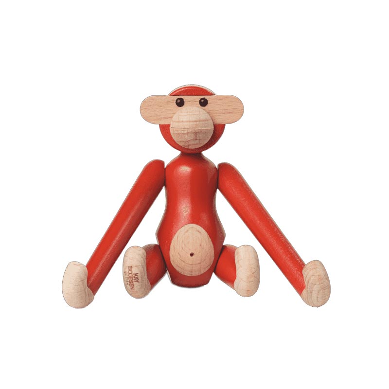 Kay Bojesen Monkey - mini, vintage red