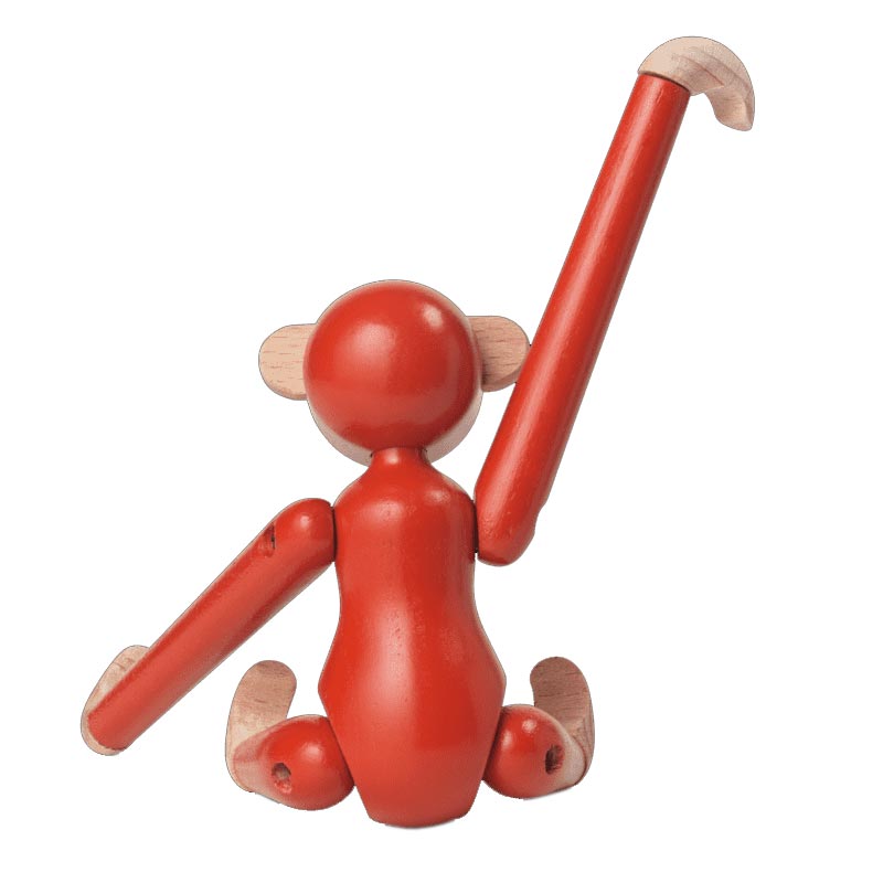 Kay Bojesen Monkey - mini, vintage red