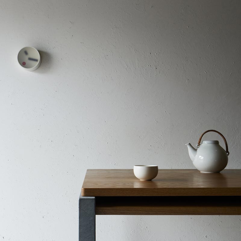 Lemnos Kehai Wall Clock - Grey - des. Makoto Koizumi