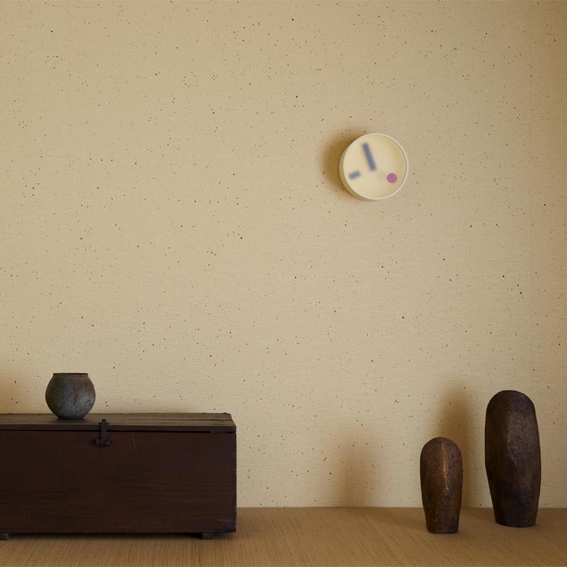 Lemnos Kehai Wall Clock - Yellow - des. Makoto Koizumi