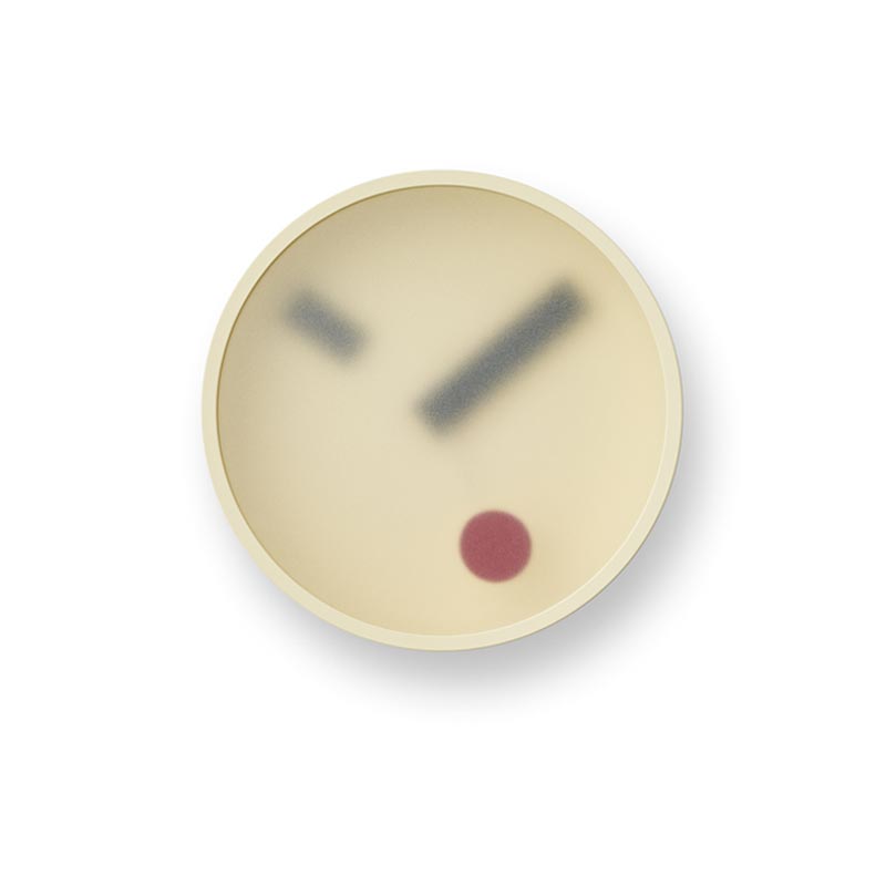 Lemnos Kehai Wall Clock - Yellow - des. Makoto Koizumi