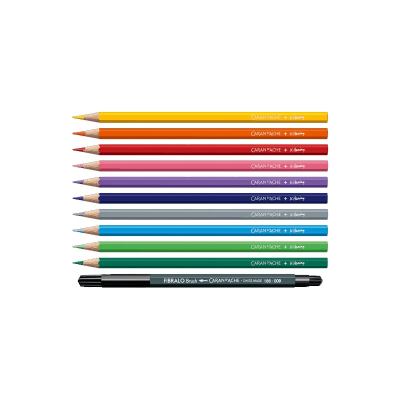Keith Haring colour pencil set by Caran d’Ache - special edition