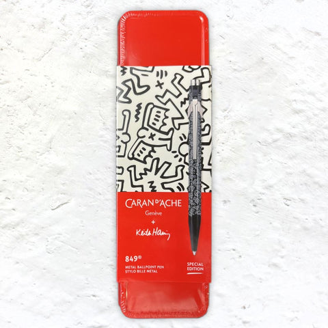 Keith Haring metal ballpoint pen (black) by Caran d’Ache - special edition