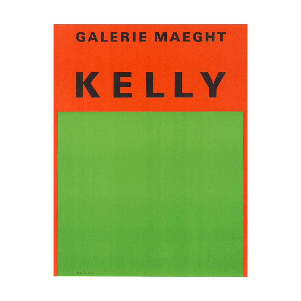 Orange and Green (1964) poster by Ellsworth Kelly