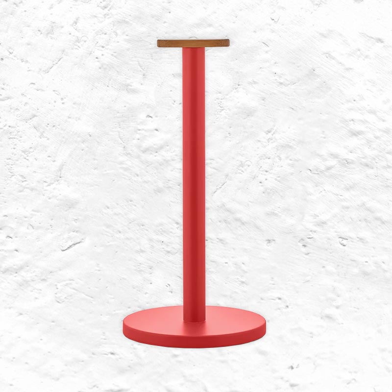 Mattina Kitchen Roll Holder - Red - des. BIG-GAME for Alessi