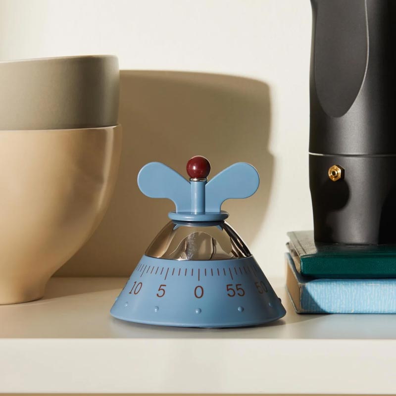 Kitchen Timer - Light Blue - des. Michael Graves for Alessi