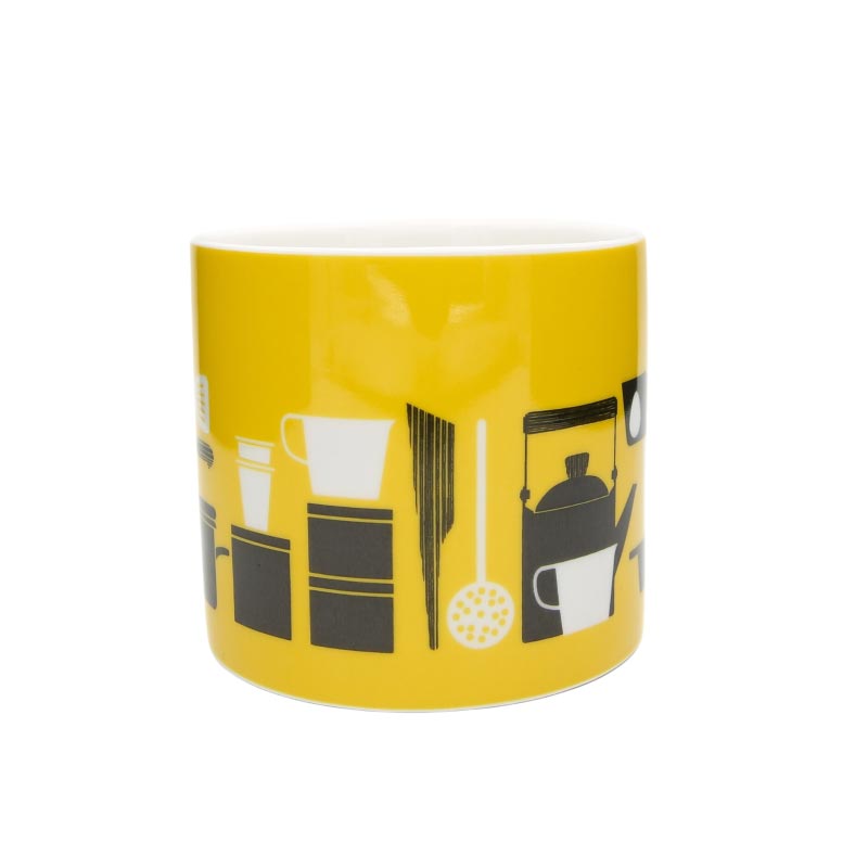 Yellow Kitchenalia Mug des. Mini Moderns and Keith Brymer Jones