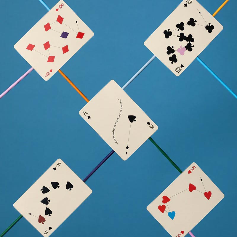 Charles and Ray Eames Kite Playing Cards by Art of Play