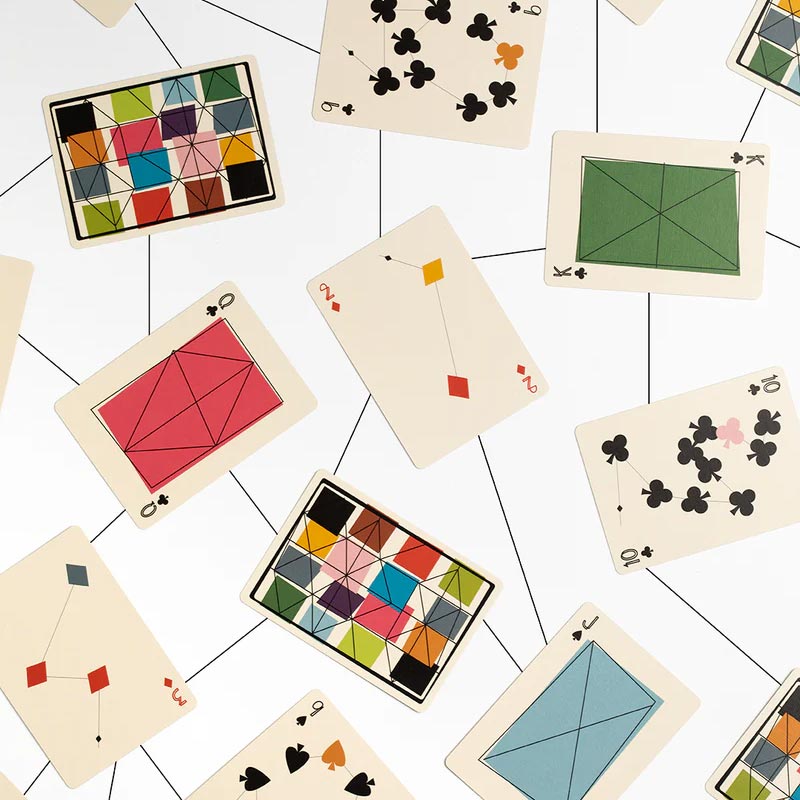 Charles and Ray Eames Kite Playing Cards by Art of Play